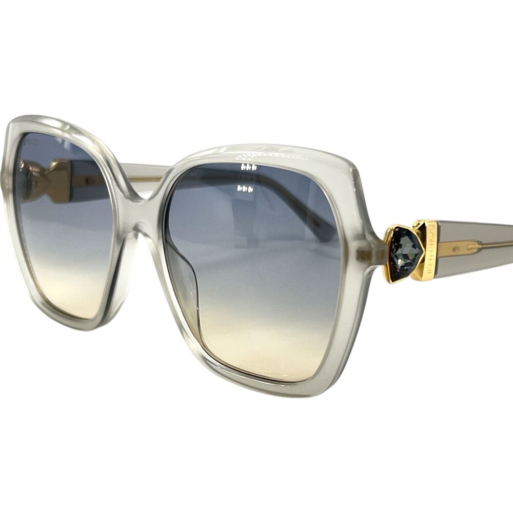 Jimmy Choo ManonGS Womens Sunglass 0KB7FF Grey 57-18 Imperfect w Case